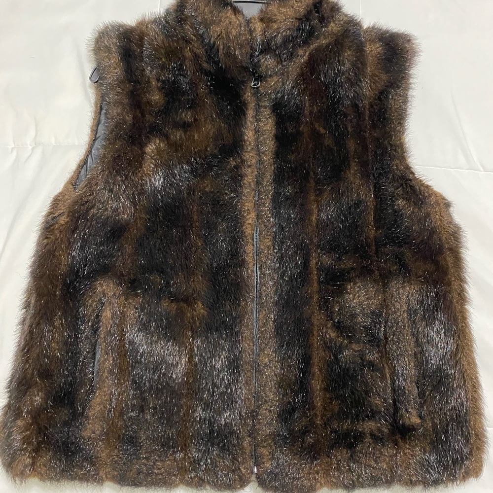 Fur vest size medium